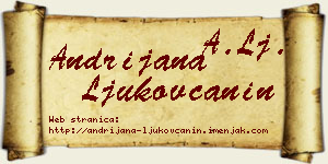 Andrijana Ljukovčanin vizit kartica